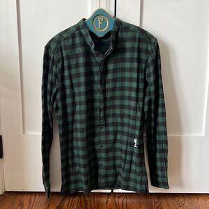 Religion Button Down with crew neck collar